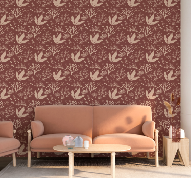 Papel tapiz terracotta plantas submarinas - TenVinilo