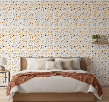 Papel tapiz textura colores cálidos estilo terrazzo - TenVinilo