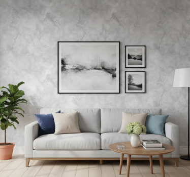Papel tapiz piedra efecto gris - TenVinilo