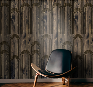 Papeles de pared modernos Arco de madera - TenVinilo