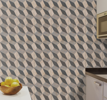 Papeles de pared modernos Azulejos modernos gris oscuro - TenVinilo