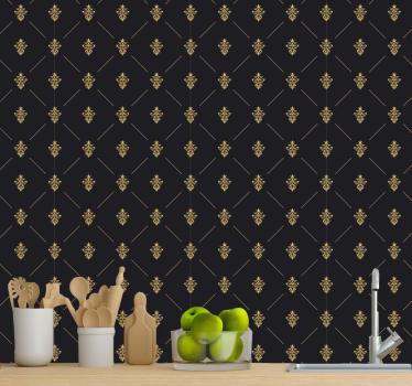 Papeles de pared modernos Elegantes azulejos oscuros - TenVinilo