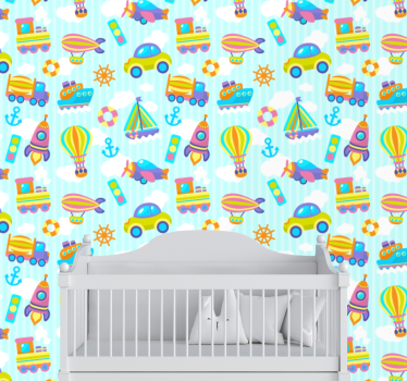 Papeles de pared modernos Lindo diseño de autos - TenVinilo