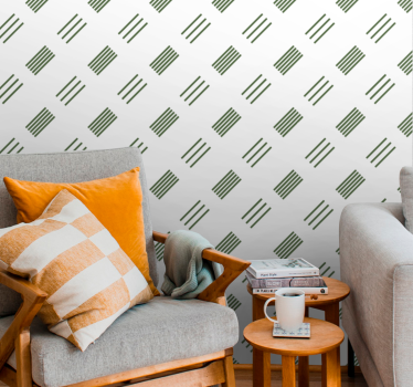 Papeles de pared modernos Rayas cortas minimalistas - TenVinilo