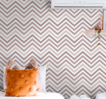 Papeles de pared modernos Rayas diagonales minimalistas rosas - TenVinilo